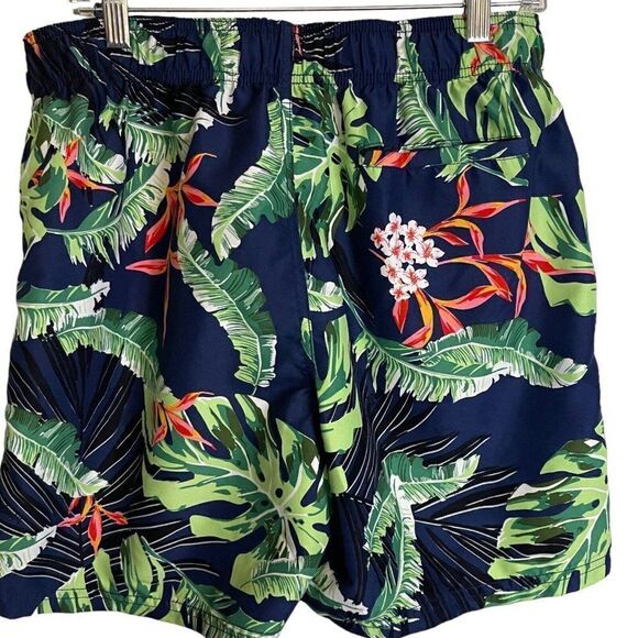 Island Haze Swim Shorts Trunks Mens XL Multicolored Tropical Drawstring Swimwear - Picture 10 of 11